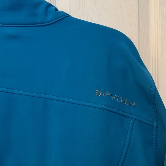 Men’s Spyder Teal Full-Zip Jacket - Picture 5 of 7